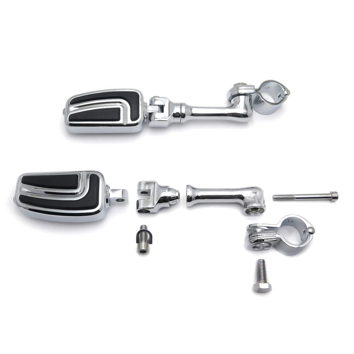 Foot Peg Kit 4.5" for Honda Shadow, Harley Street Glide (Year Range)