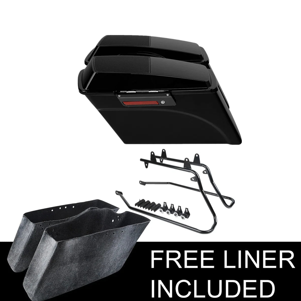 Hard Saddlebag Speaker Lid Conversion Bracket for Harley Softail (1984–2017)