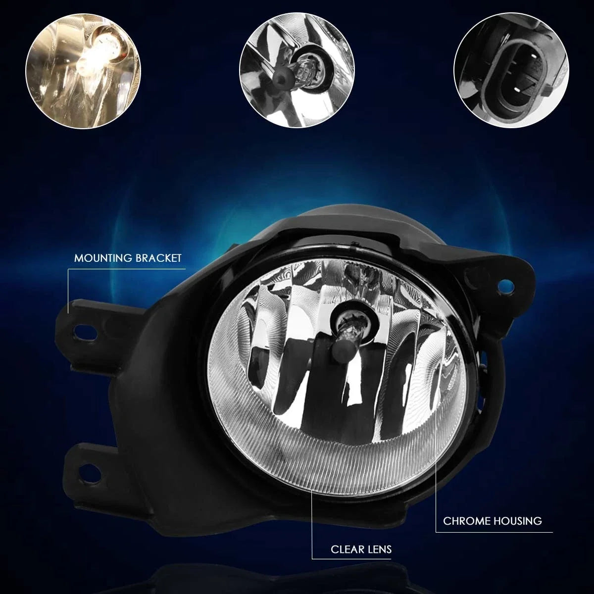 Fog Lights with Clear Lens and Switch for Sequoia (2008-2016)