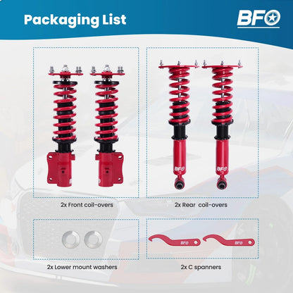 Coilover Lowering Kit Adjustable for Mazda RX7 (1985–1992)