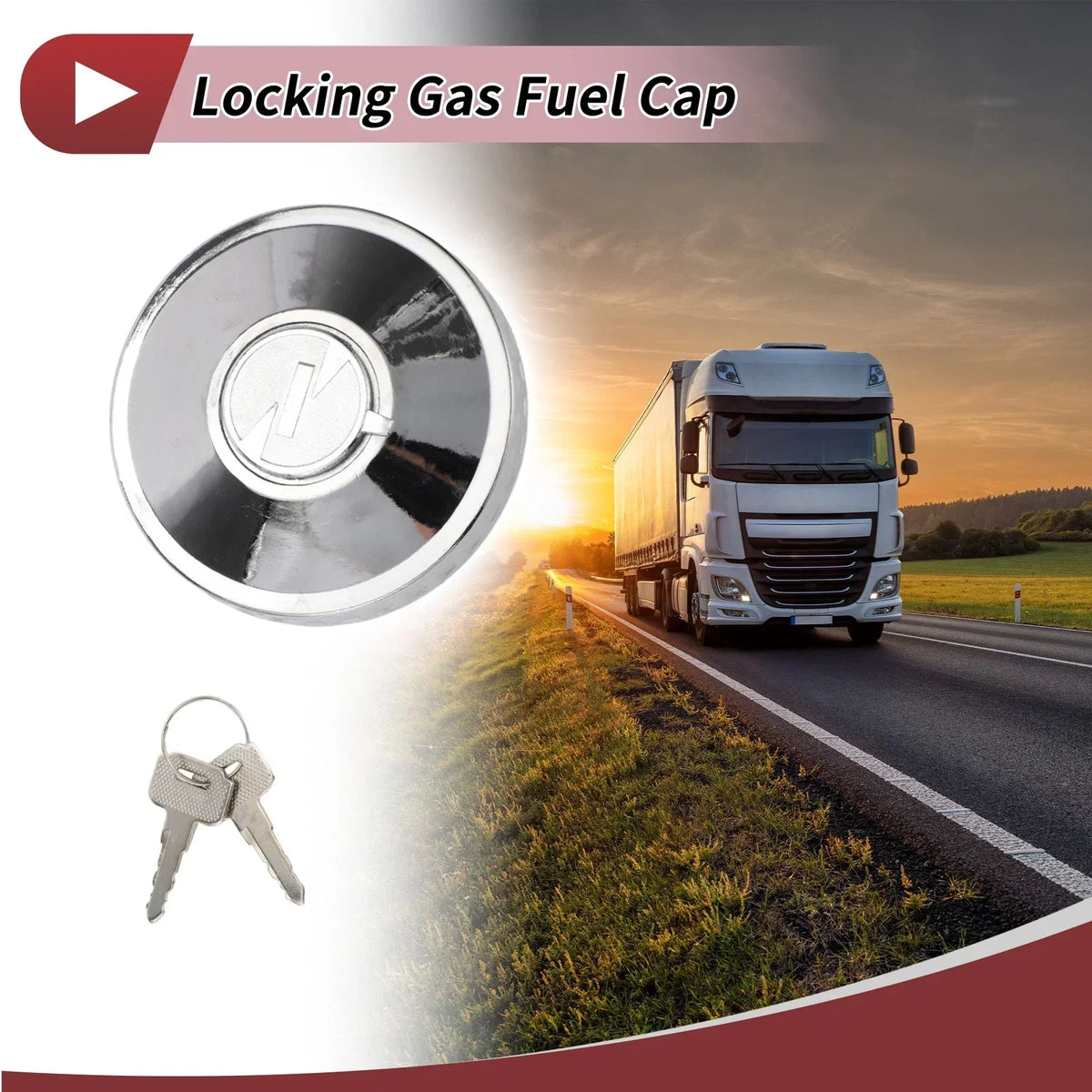 2-Key Locking Gas Cap for Mercedes-Benz LP MK LN2