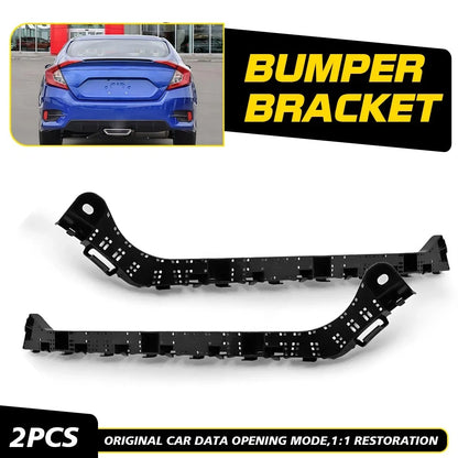 Bumper Bracket Set for Rear Driver/Passenger Honda Civic (2016-2021)