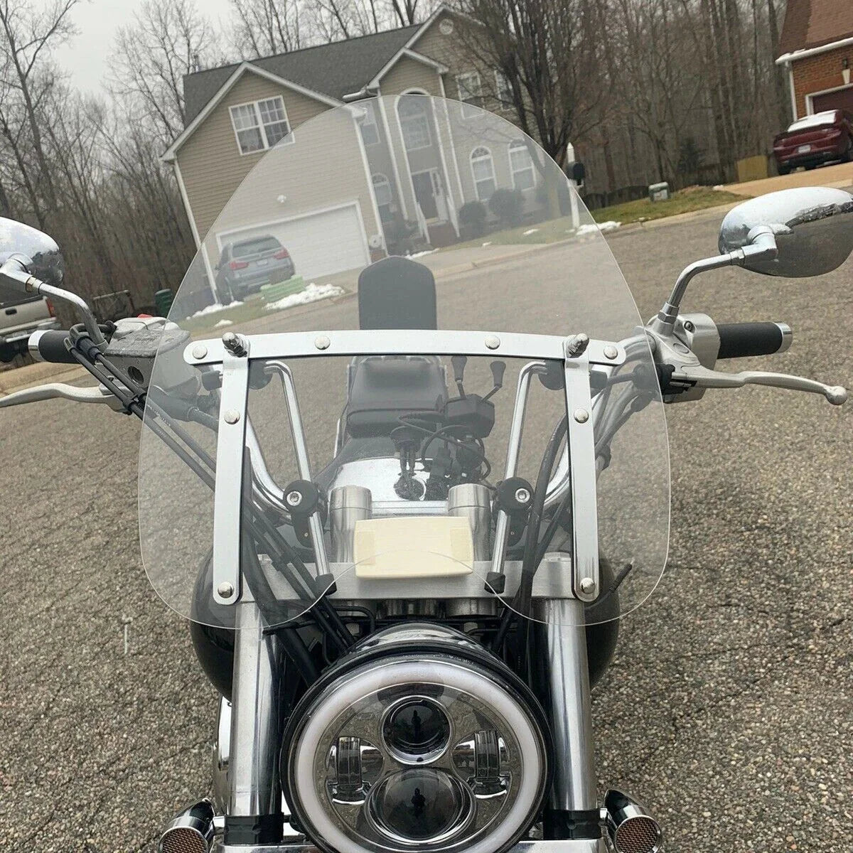 Clear Windshield 18"x16" for Suzuki Intruder (1996–2004)