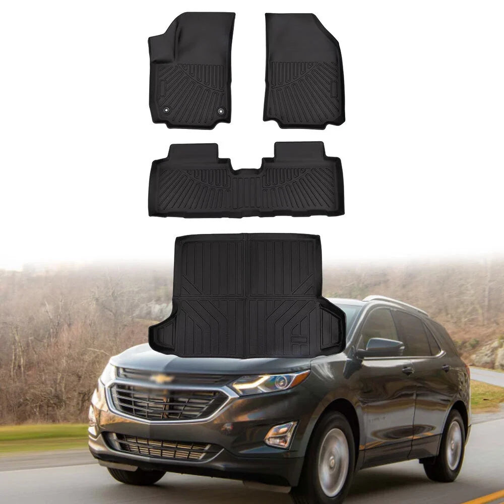 4-Piece All Weather Rubber Floor Mats for Chevrolet Equinox (2018-2024)