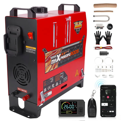 Air Diesel Heater 5KW 12V for Bus, RV, Car, SUV - Bluetooth LCD Control
