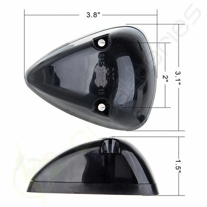 5PCS Smoke Cab Clearance Light Covers + Base Housing for Dodge Ram (1994–1998)