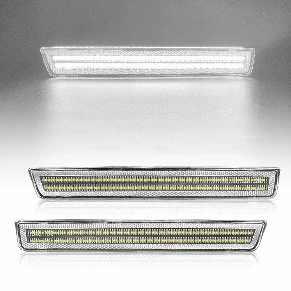 Rear Bumper Side Marker Lights for Dodge Challenger (2015–2022) White Clear