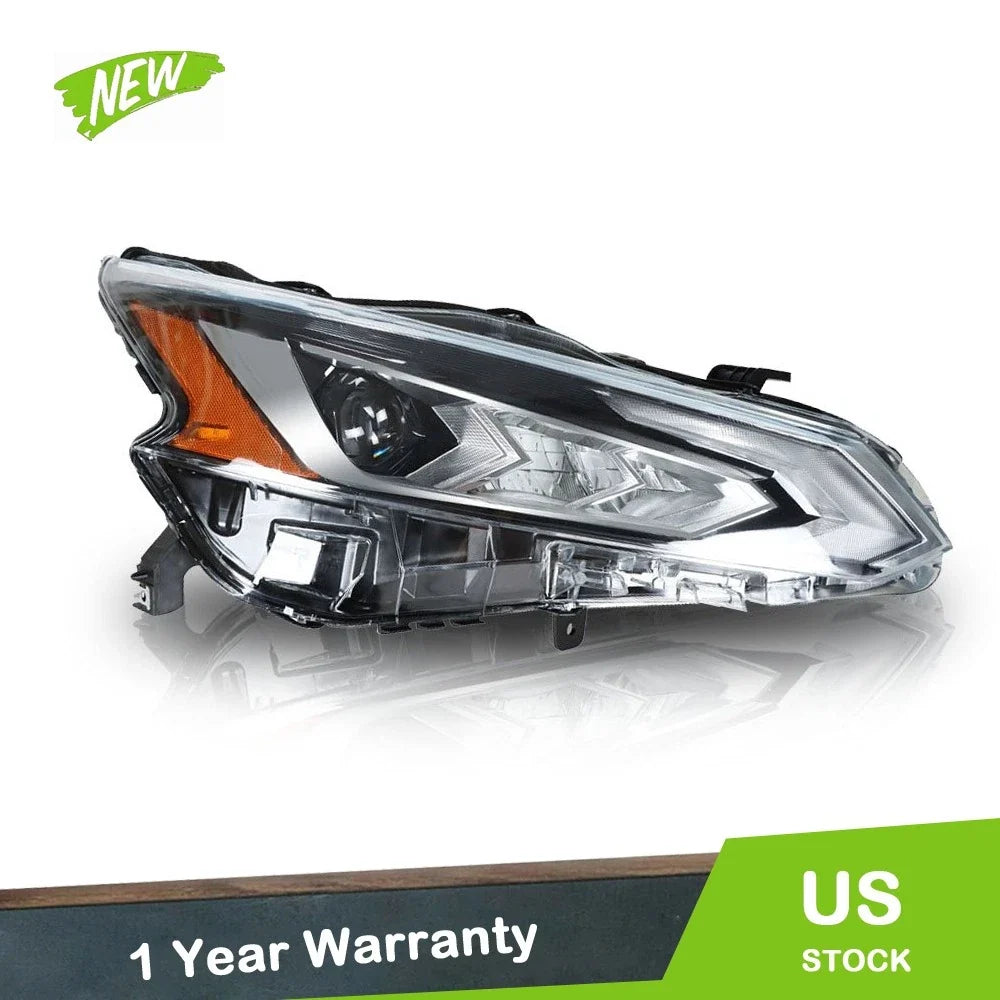 LED Headlight for Nissan Altima (2019–2020) Chrome Housing Right Side