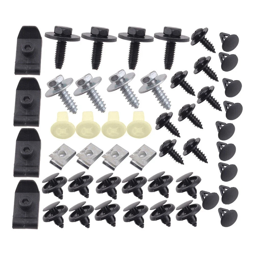 Body Bolts & U-nut Clips for Toyota (M6 Engine Under Cover Splash Shield)