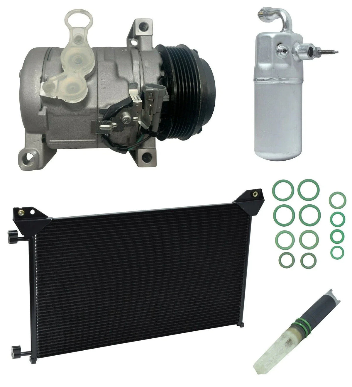 AC Compressor Kit With Condenser for Chevrolet Silverado 3500 HD (2014)