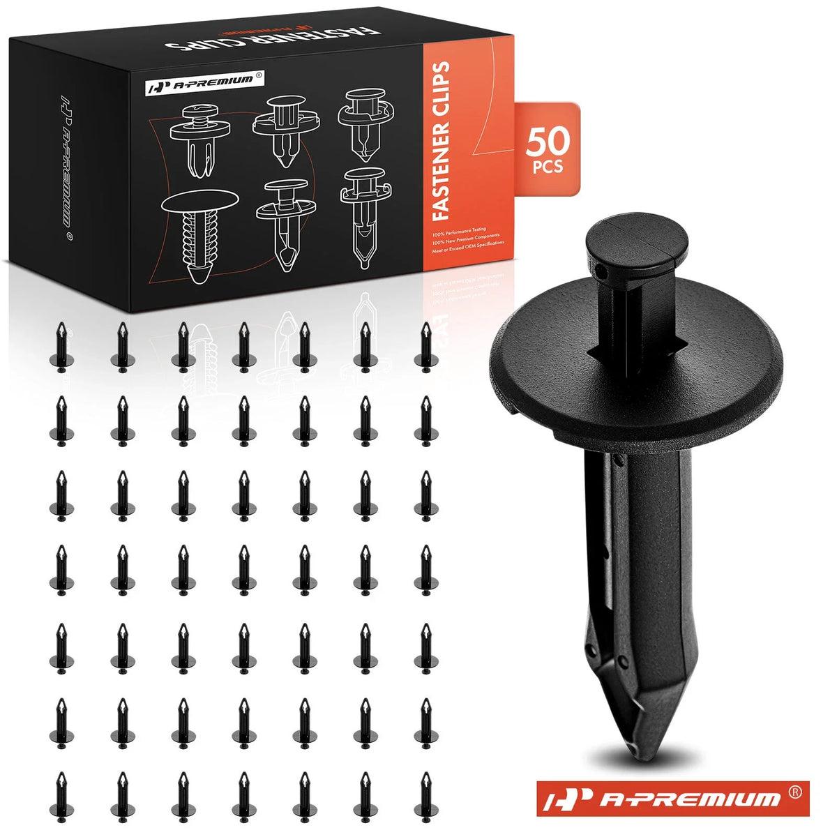 50Pcs Nylon Bumper Fascia Retainer Fasteners for GM