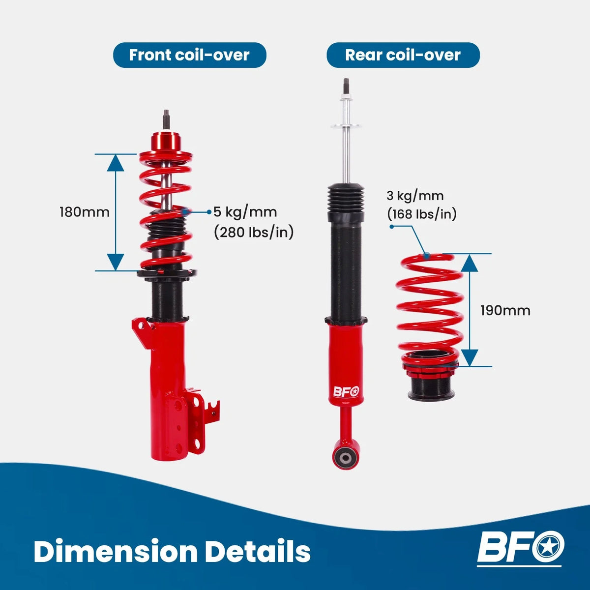 Coilover Suspension Kit for Honda Fit GE 2009-2014