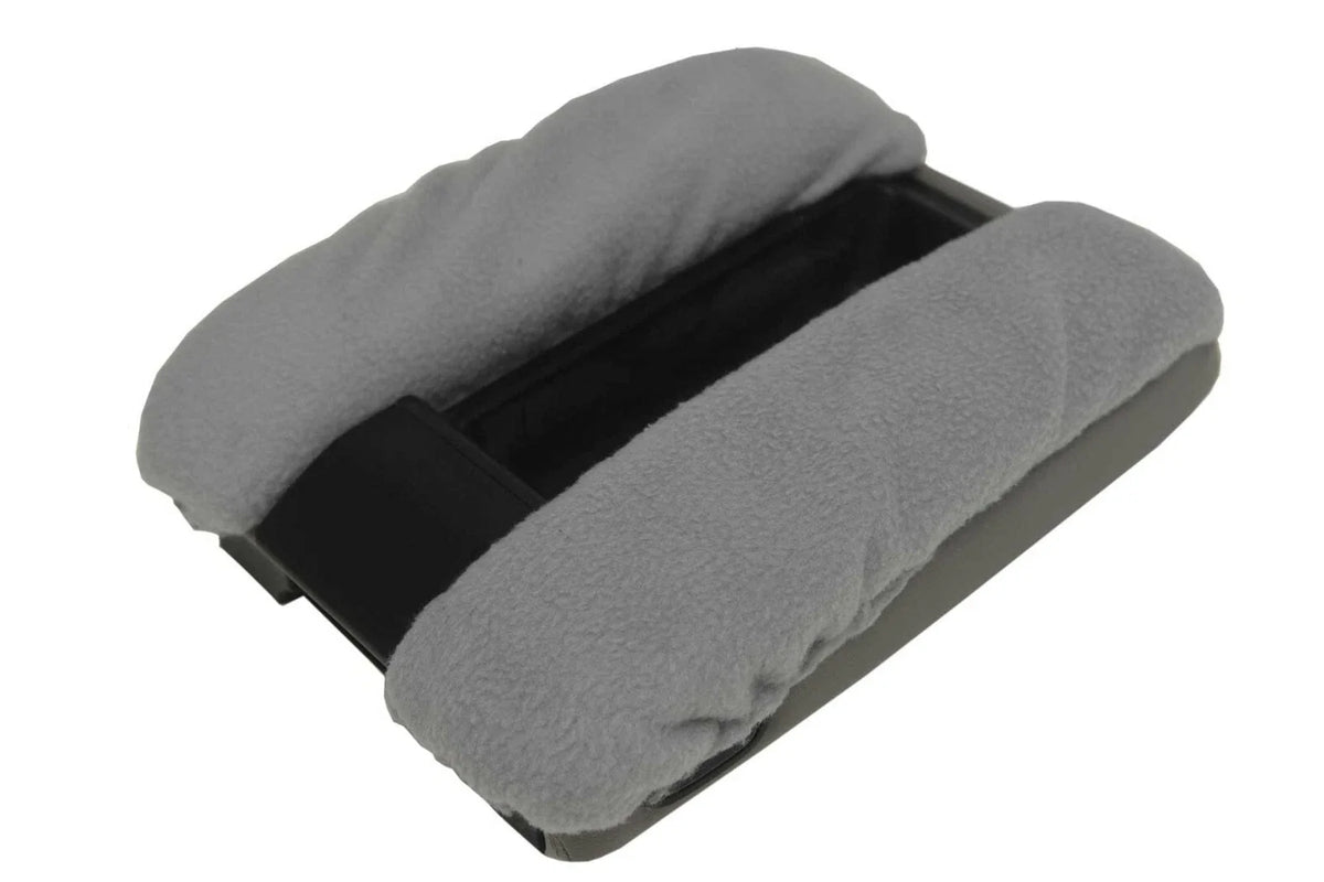 Fleece Console Lid Armrest Cover for BMW E38 (1995–2001) Gray