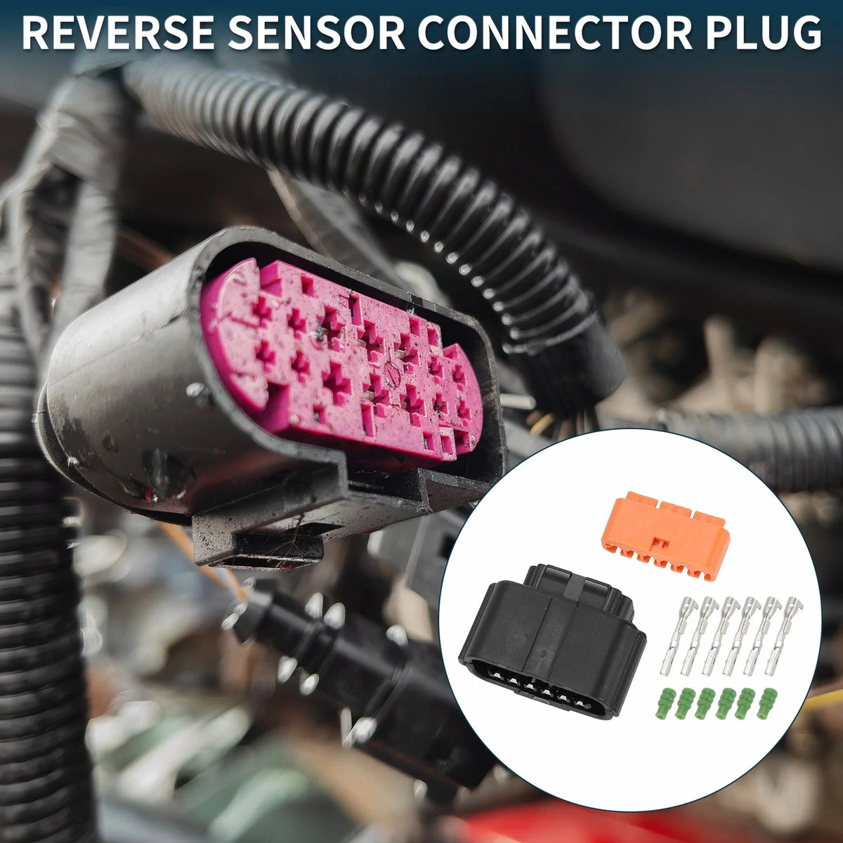 6 Pin Reverse Sensor Connector Plug for Kia 