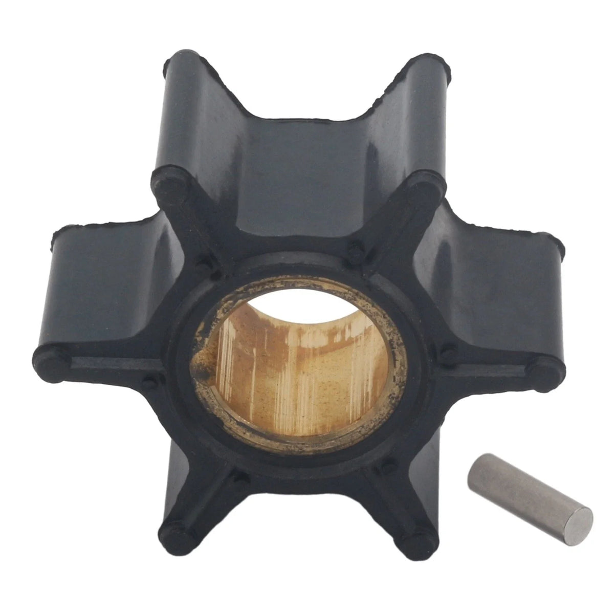 Water Pump Impeller & Pin for Evinrude Johnson Outboard 8-15 HP (0386084)