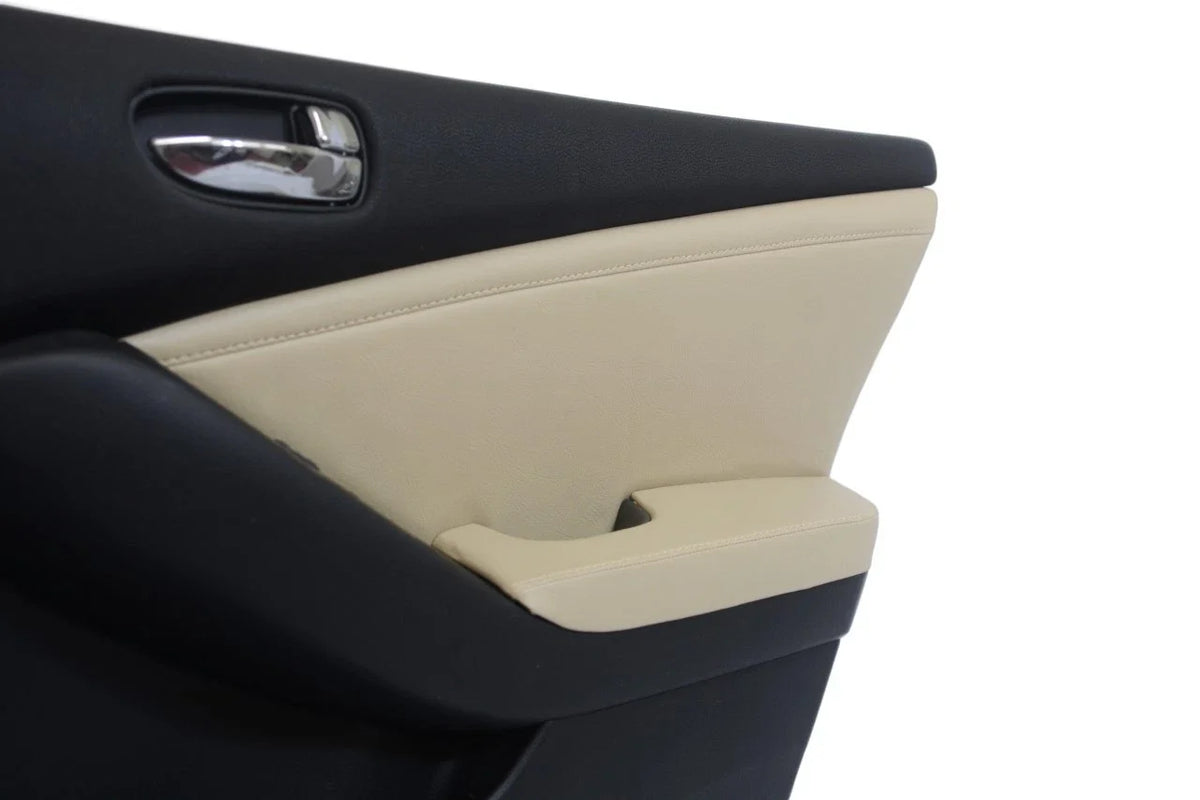 Front Door Panel Insert for Nissan Altima (2007–2012) Beige Synthetic Leather
