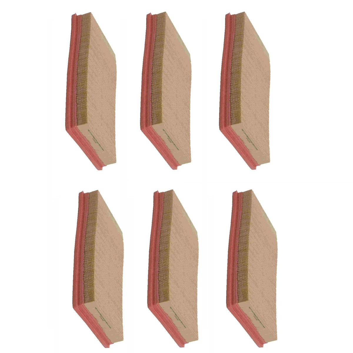 Set of 6 Wix 46117 Air Filter Panels for