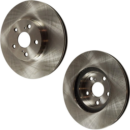 Front Brake Disc Set for Toyota Corolla (2003–2008) Plain Surface Cast Iron