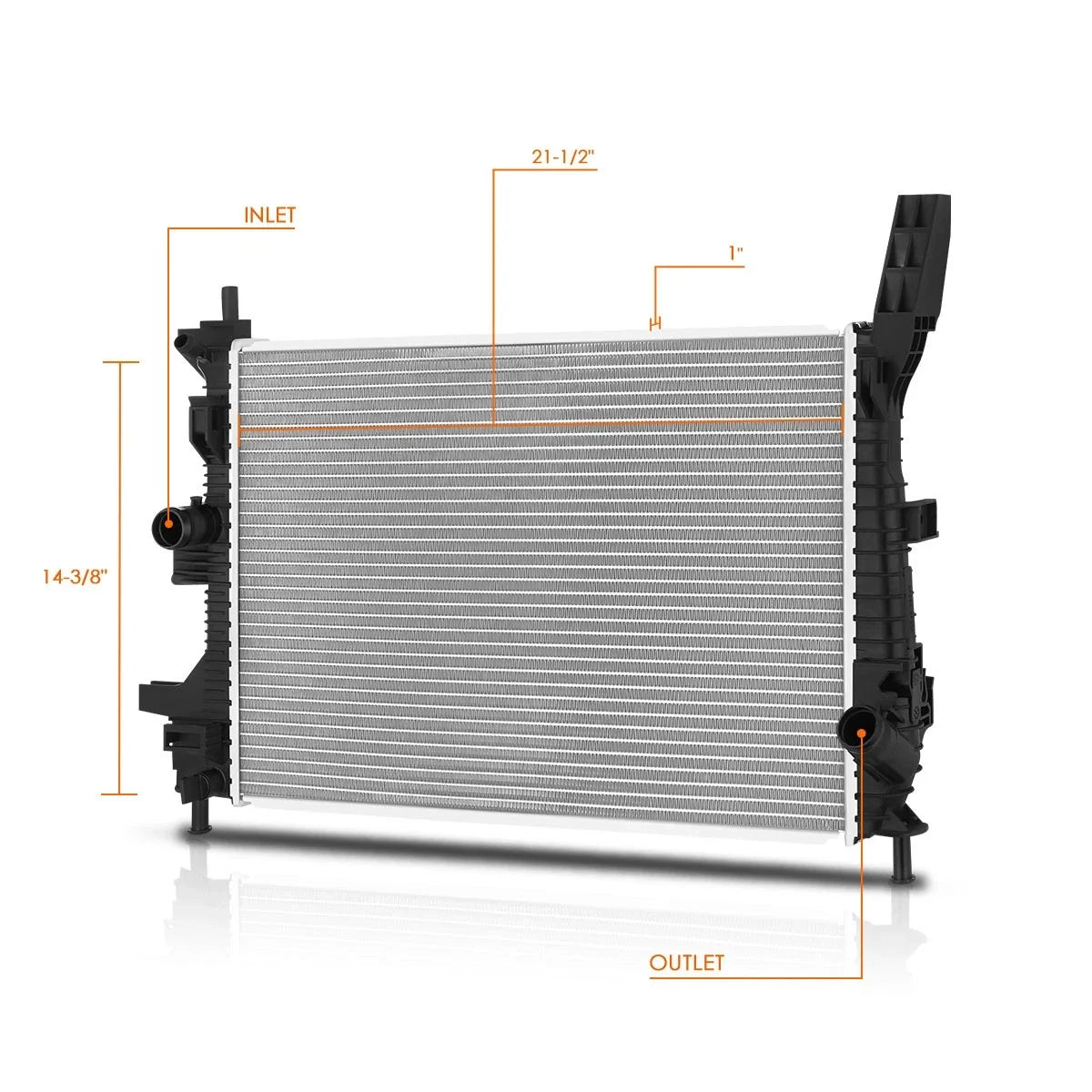 Aluminum Cooling Radiator for Ford Focus 1.0L Turbo (2015–2018) DPI-13536