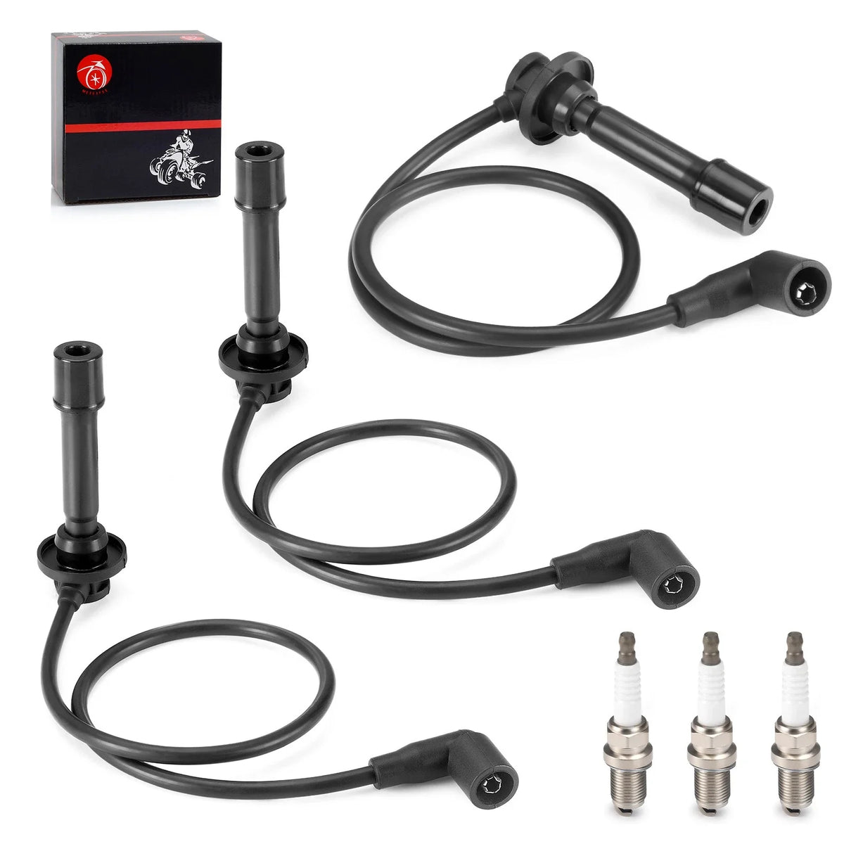 Spark Plug Wire Kit for Kawasaki Mule FXT FX FXR 21150-0013 2015-2023