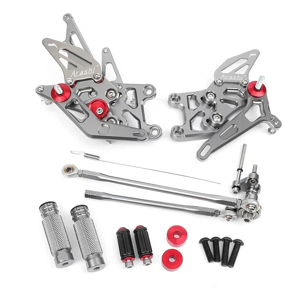 Rear Sets Footpegs - Grey for Honda CBR600RR 2009-2018