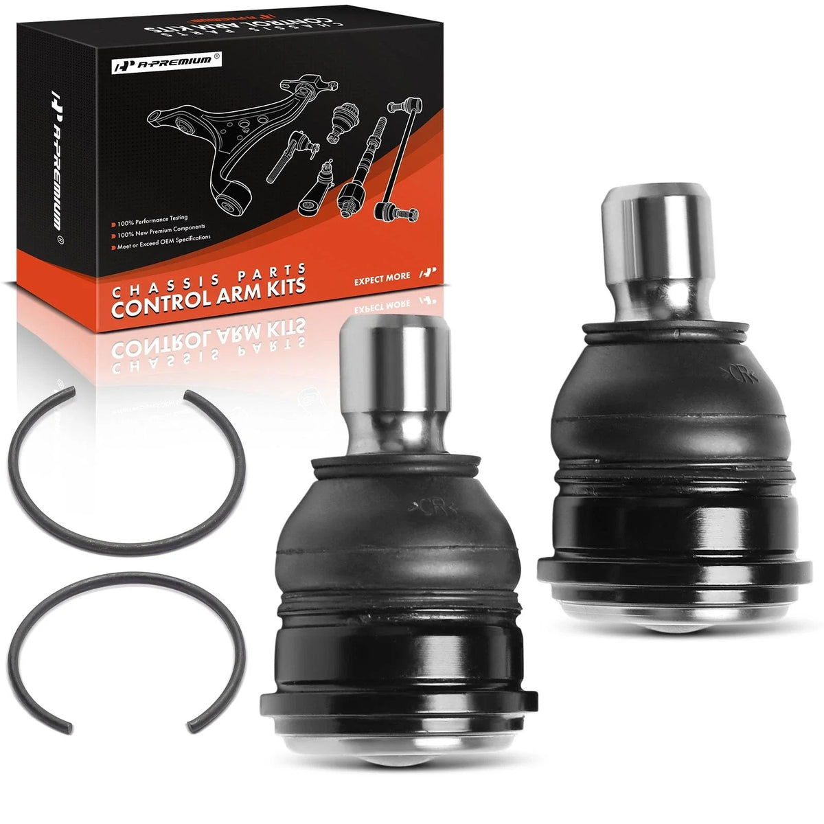 2X Front Lower Ball Joint Kit for Ford Fiesta (2011–2019) EcoSport