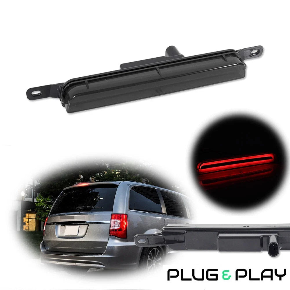 Red LED Smoke Third Brake Light for Chrysler Town & Country (2008–2015)