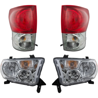 Halogen Headlight Kit for Toyota Tundra (2007–2009) - Driver & Passenger Side