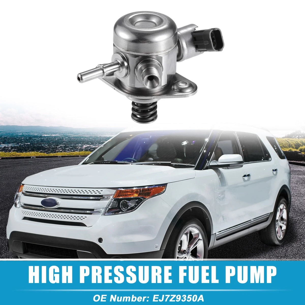 Fuel Pump for Ford Edge (2015–2018) No.EJ7Z9350A Silver Tone