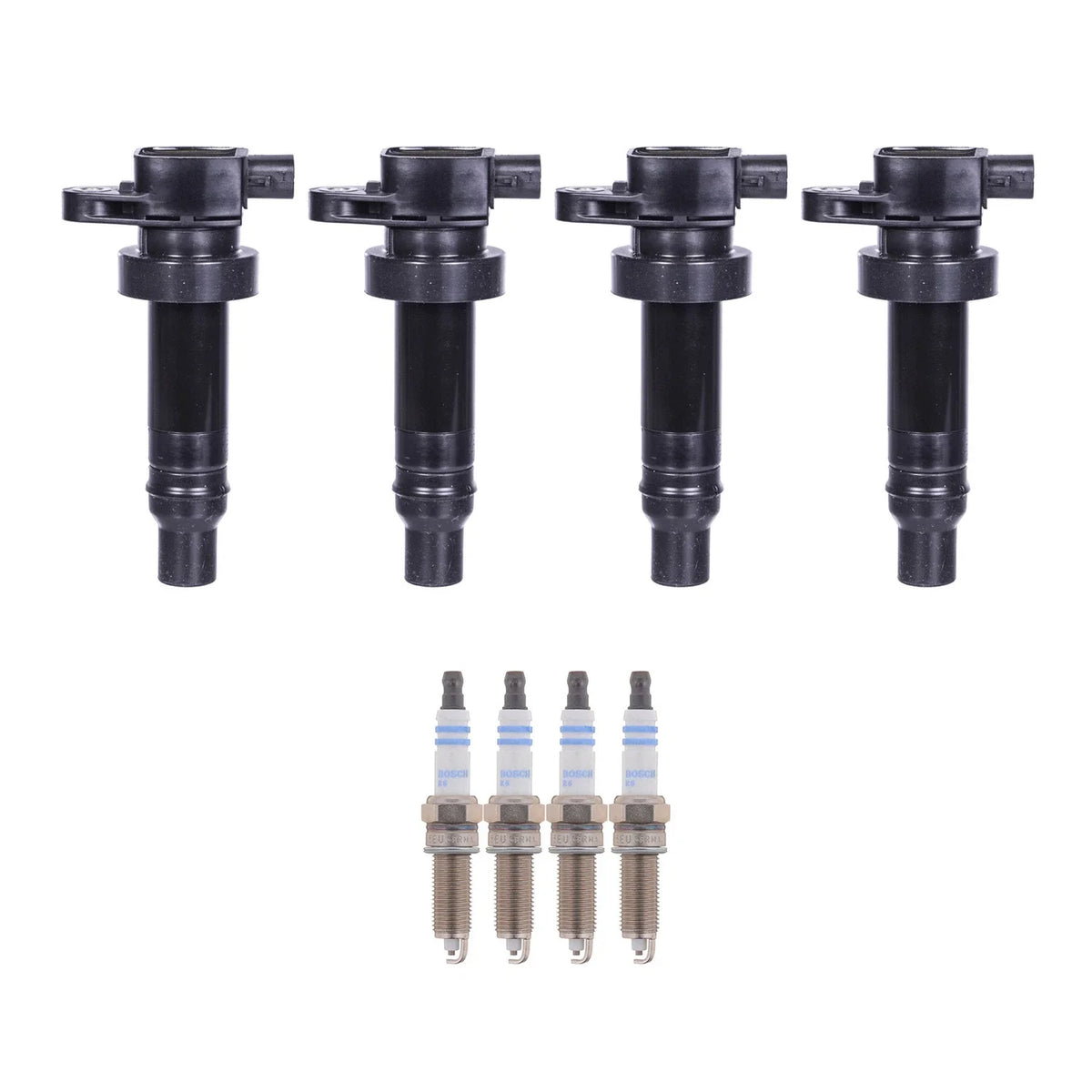 Set of 4 Ignition Coils & 4 Spark Plugs for Kia Soul (2010–2019)