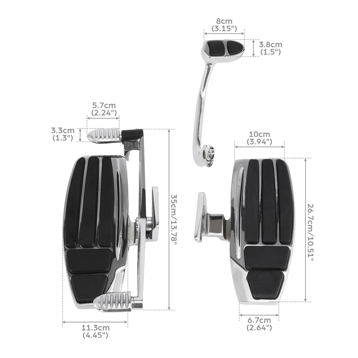 Driver Footboard Floorboard for Honda Goldwing GL1800 (2001-2017)