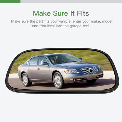 Driver Side Mirror Glass Assembly with Base for Buick Lucerne 2006-2011