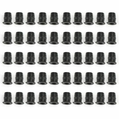 50 Rubber Well Nuts 10-32 M5 for Fairing & Windscreen (3/8 Wellnuts)