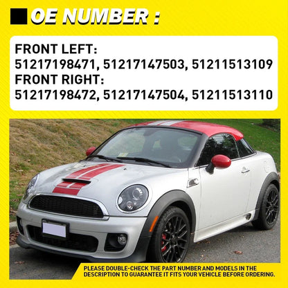 Door Handle Set for Mini Cooper R50 R52 R55 R57 R58 (2002-2015)