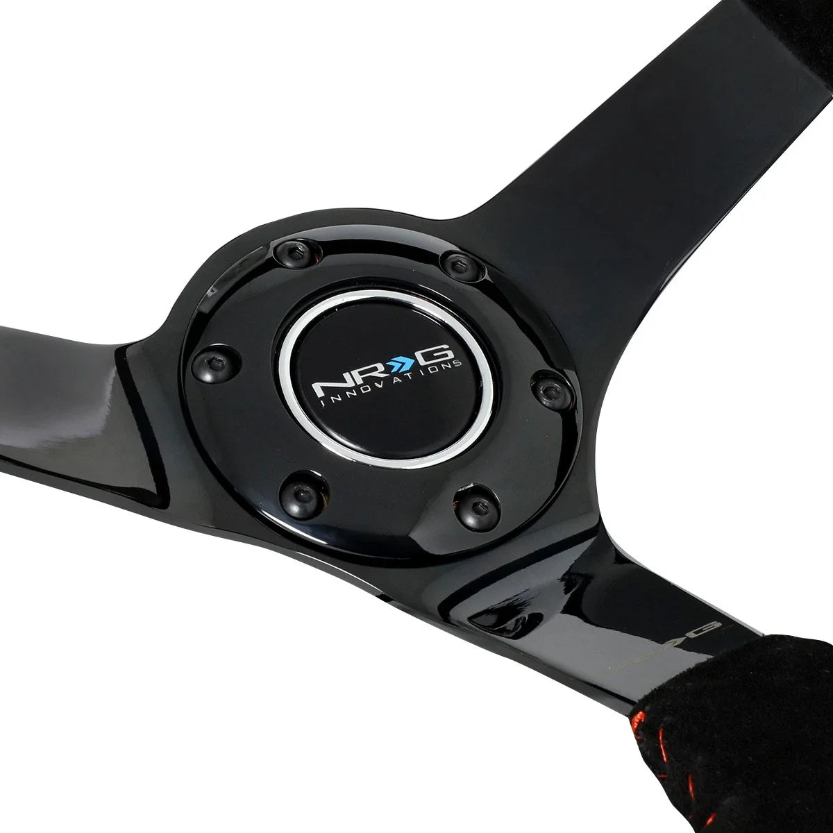 NRG 35cm 3" Deep Dish Suede Steering Wheel for Universal (2010–2023)