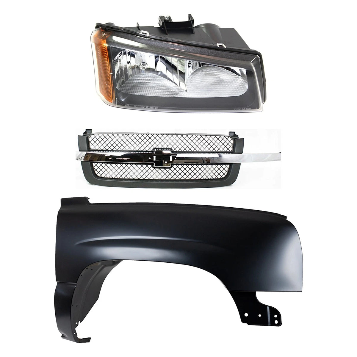 Fender Kit for Chevrolet Silverado 1500 (2003–2006) CAPA Primed Front Right