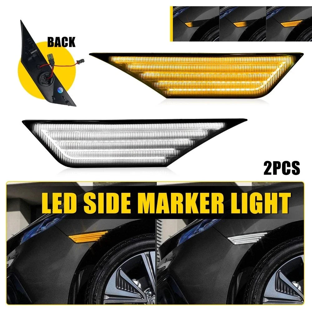 LED Smoke Lens Side Marker Lamp for Honda Civic EXV (2016–2021)