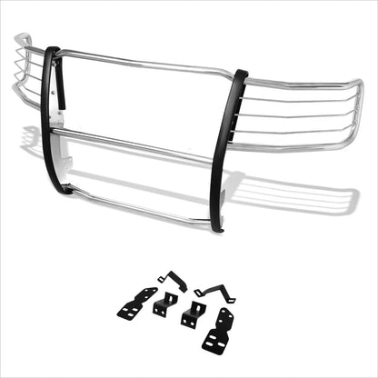 Front Bumper Brush Grille Guard Protector Chrome for Chevy Silverado 1500 (2007–2013)