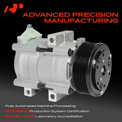 A/C Compressor with Clutch - Fits Ford F-150, Expedition 2002-2003