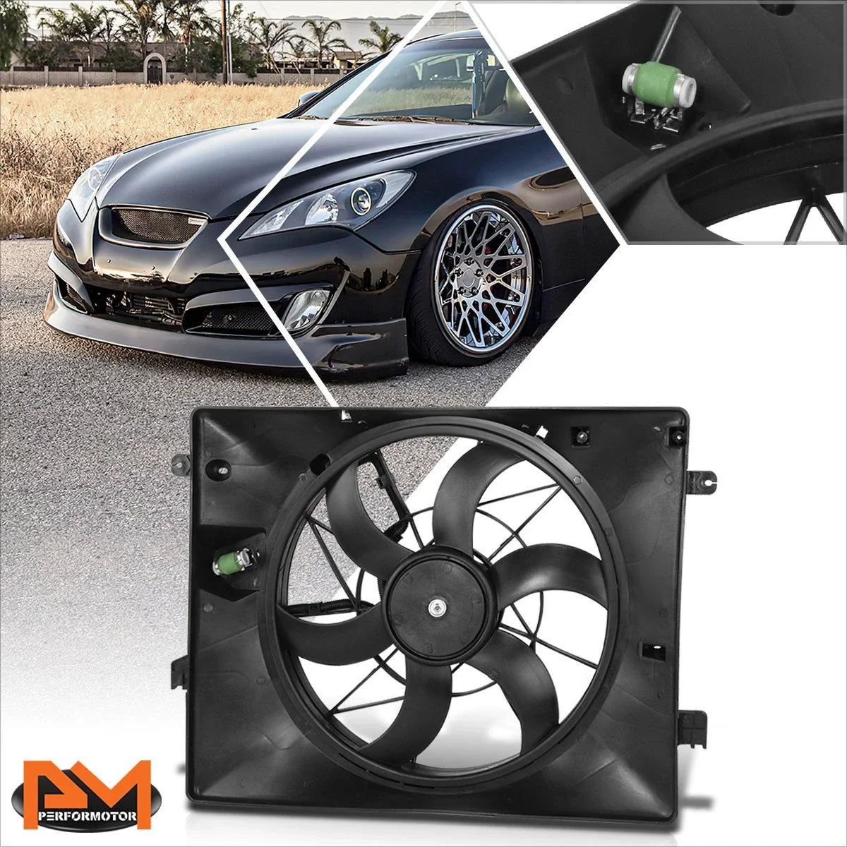 Radiator Cooling Fan Assembly for 3.8L Genesis Coupe (2010-2012)