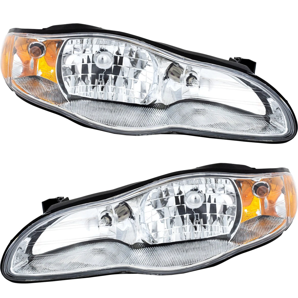 Headlight Set for Chevrolet Monte Carlo (2000–2005) 2Pc with Bulb