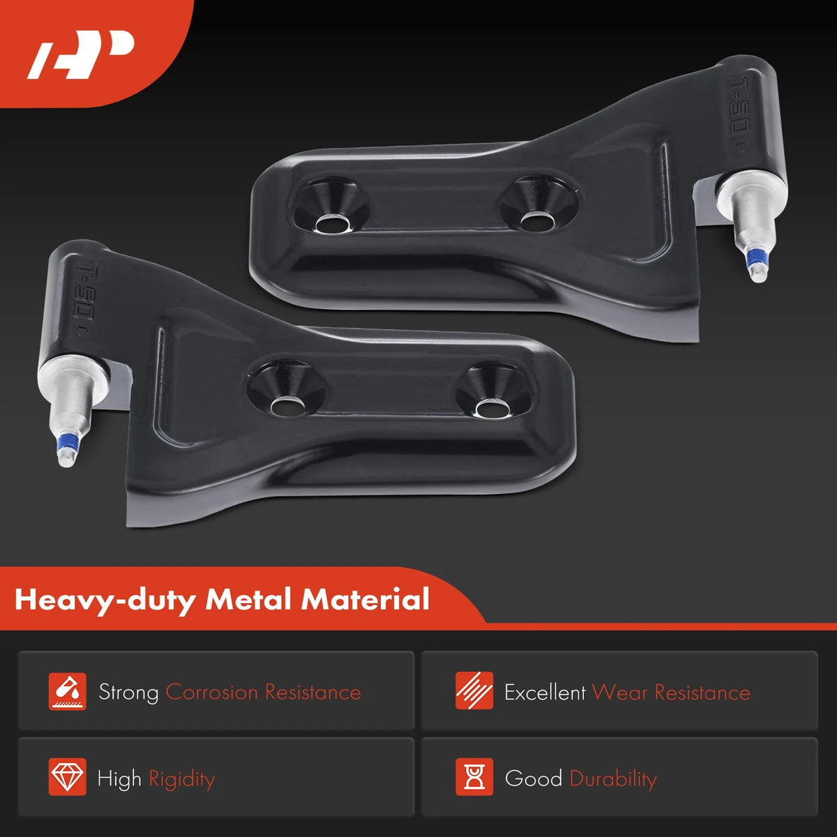 2X Lower Door Hinges for Jeep Wrangler Gladiator (2018-2021)