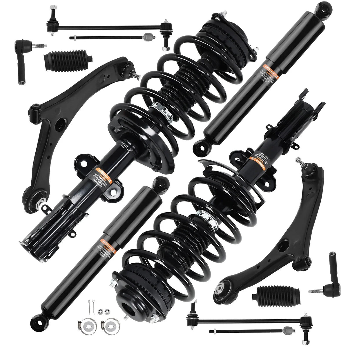 Front Strut Shock Lower Control Arm Sway Bar Tie Rod for Volkswagen Routan (2011)