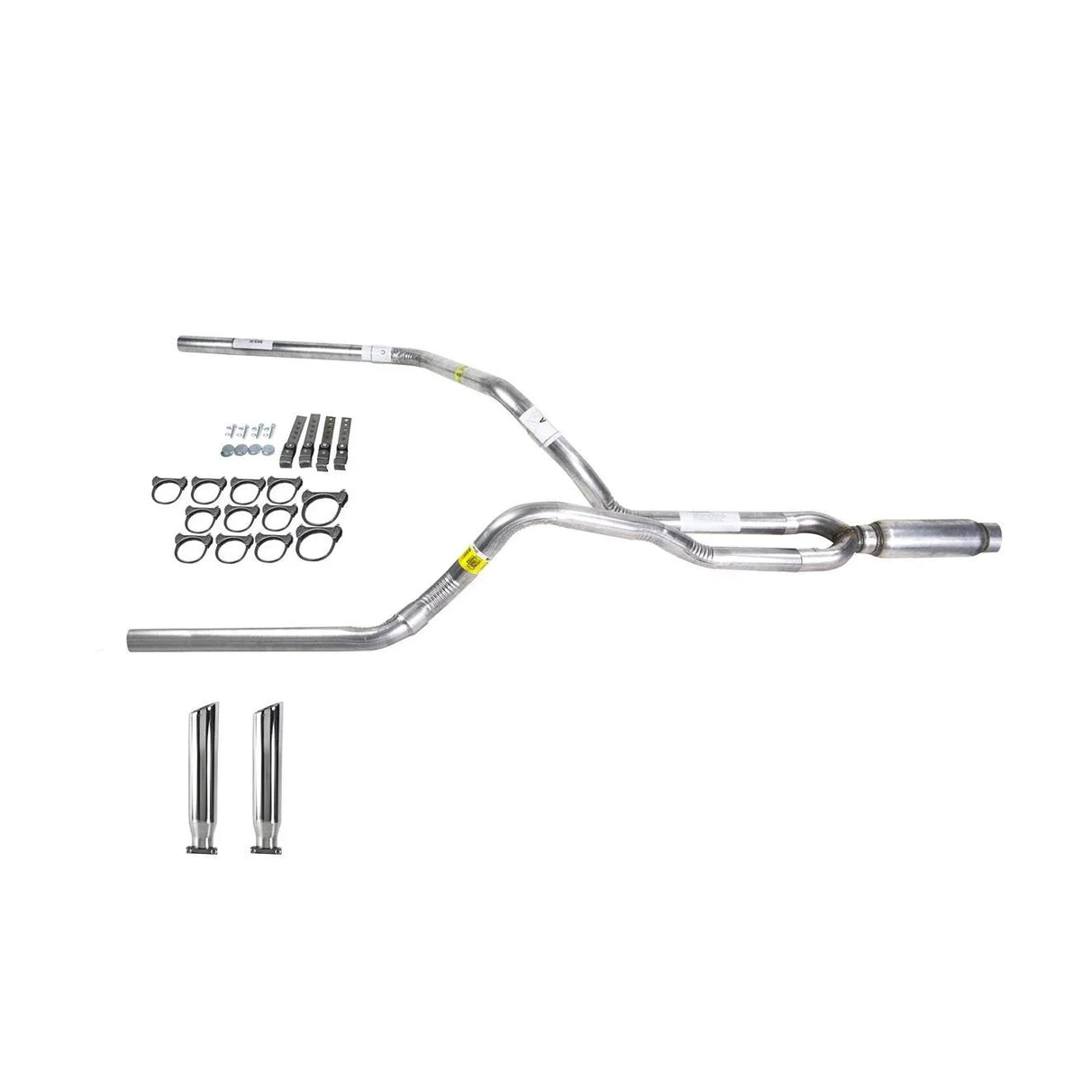 Dual Exhaust 2.5" Pipe Glass Pack Muffler for Ram (2009–2013)