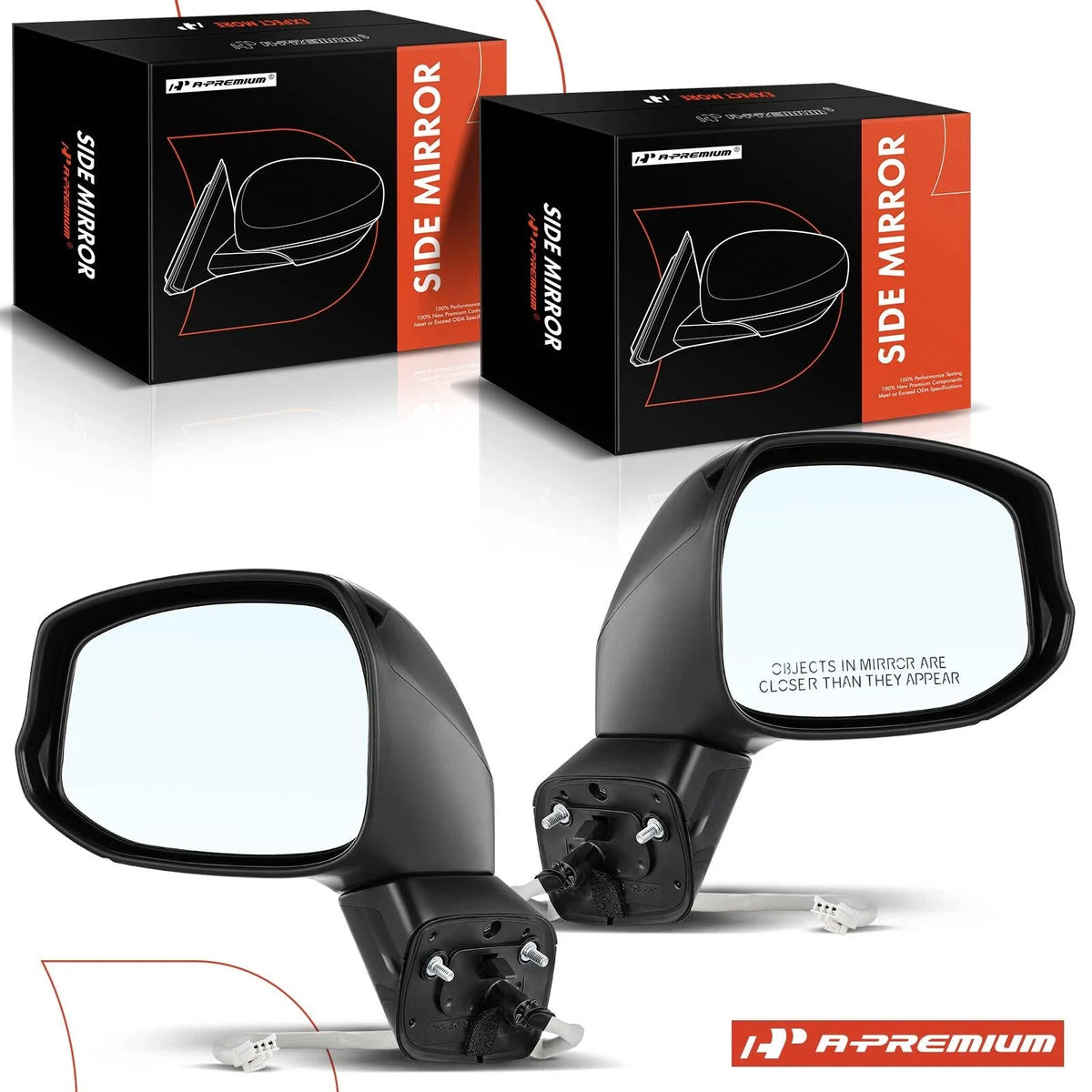 Power Mirror Pair with Manual Folding for Honda Civic (2012–2015)
