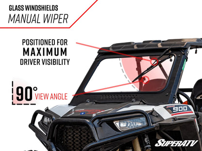 Full Glass Windshield for Polaris General / 4 Seat / XP 1000 (2016–2023)