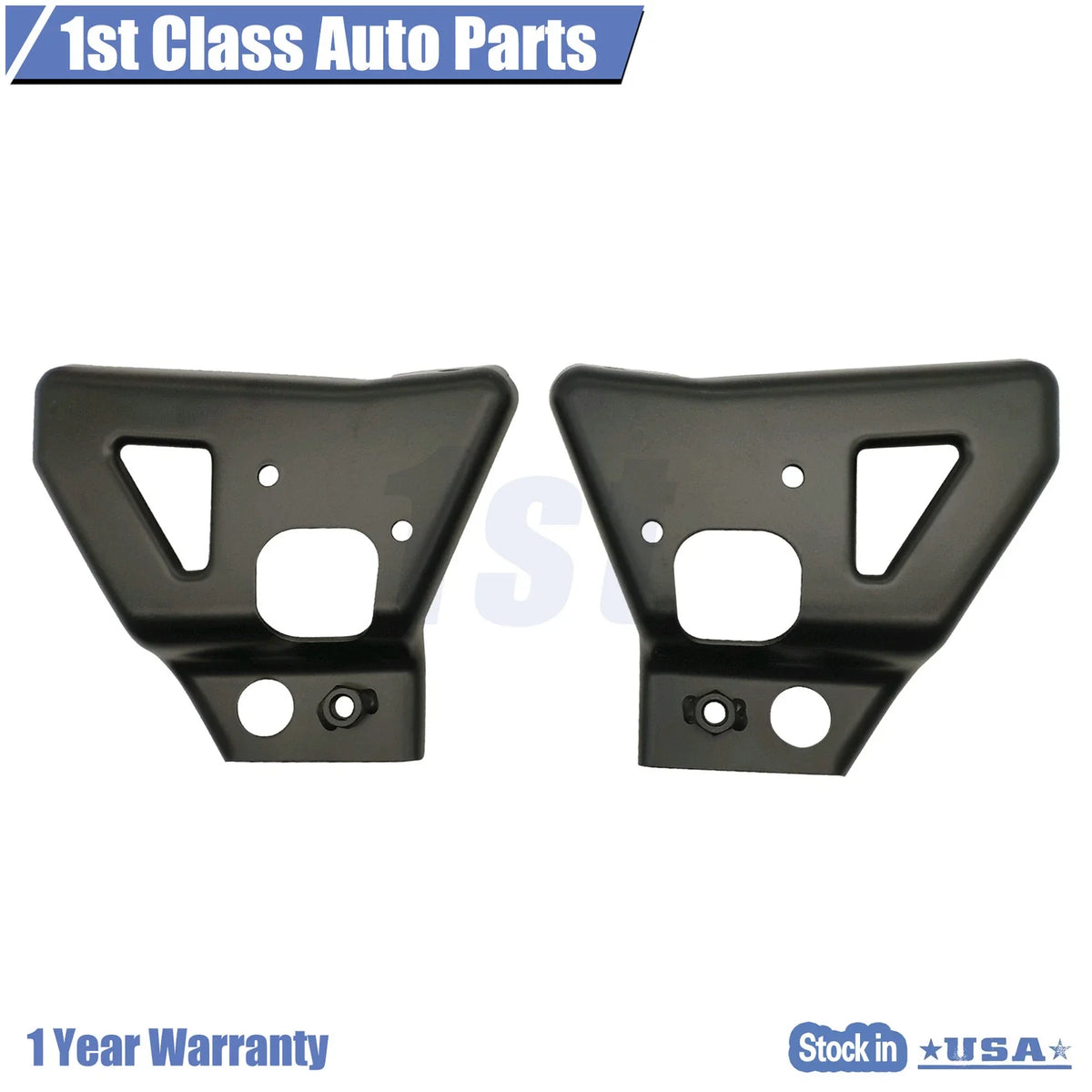Set of 2 Front Bumper Face Bar Brackets for Chevy Silverado 2500 3500 HD (2011–2014)
