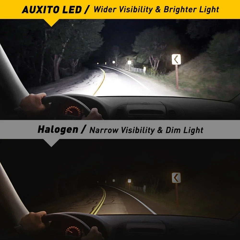 9012 LED Headlight Bulbs 2X AUXITO for Y13 EXC