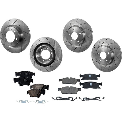 Disc Brake and Ceramic Pad Kit for Jeep Grand Cherokee (2011) 330mm