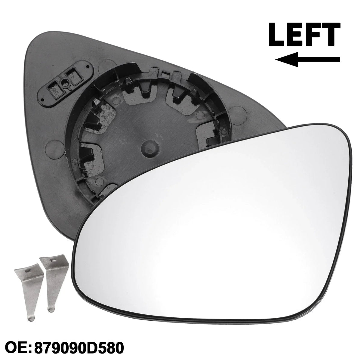 Driver Side Mirror Glass Replacement for Toyota Yaris (2012–2017)